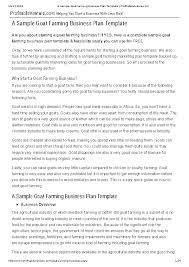 The sample of the inventory of assets in each pattern model is shown on the table below. Goat Farming Business Plan Template Free Download Pdfsimpli