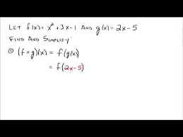 2 8 Composition Of Functions Not Flashy Just A Good Solid Example Of Composition Of Functions Fin College Algebra Composition Examples Teaching High School