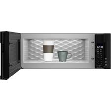 Whirlpool 1 1 Cu Ft Low Profile Over The Range Microwave Hood Combination Black Wml75011hb In 2020 Over The Range Microwaves Range Microwave Microwave Hood