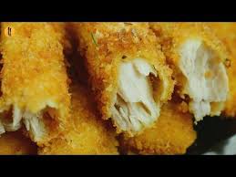 Finger Fish With Tzatziki Sauce Recipe Make It At Home Like Restaurants By Food Fusion Tzatziki Sauce Recipe Chicken Burgers Recipe Crispy Chicken Burgers