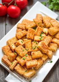 Such a great and easy way to use tofu! Easy And Crispy Fried Tofu Cooktoria