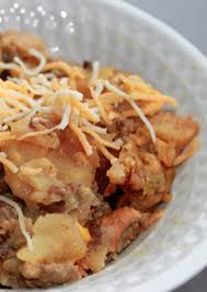 Slow Cooker Hamburger Potato Bake Recipes Crock Pot Cooking Food