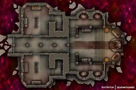 God Of War S Vault 30x20 Battlemap Oc Roll20 Dungeon Maps God Of War Fantasy Map