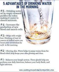 Pin By The Blender Girl On Health And Nutrition Tips Advantages Of Drinking Water Water In The Morning Health Fitness