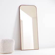 This beautiful floor length mirror is beautifully arched, with a nature wood brown finish. Edge Walnut Arch Floor Mirror Reviews Crate And Barrel