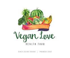Vegetables Logo Fruits Logo Vegan Logo Organic Food Health Food Farm Premade Logo Design Logo 18 By Sonia Logos De Nutricion Canasta De Frutas Nutricion