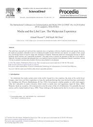 It appears, say sir frederick pollock, law of torts. Media And The Libel Law The Malaysian Experience Topic Of Research Paper In Law Download Scholarly Article Pdf And Read For Free On Cyberleninka Open Science Hub