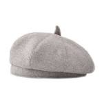 Béret Classique en Laine de Couleur Unie pour Femme - Chapeau Béret en Gros