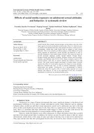 Check spelling or type a new query. Pdf Effects Of Social Media Exposure On Adolescent Sexual Attitudes And Behavior A Systematic Review
