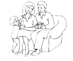 La sociedad deberá cuidar de los niños que no tengan familia. Familia Personajes Colorear Dibujos Gratis