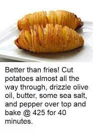 Easy Cheesy Hasselback Potatoes Recipe Food Com Recipe Sweet Potato Recipes Fries Recipes Paleo Sweet Potato Fries