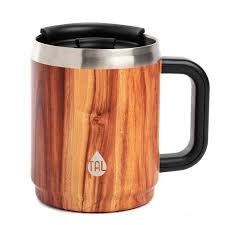 Tal Boulder Vacuum Insulated Travel Mug 14 Oz Wood Walmart Com In 2020 Insulated Travel Mugs Mugs Travel Mug