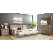 White Washed Modern Rustic 4 Piece King Bedroom Set Renewal Bedroom Sets Queen King Bedroom Sets Rustic Bedroom Sets