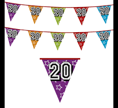 Vlaggenlijn 20 Jaar Partycorner Nl