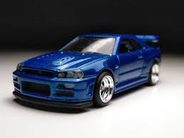 Nissan Skyline R34 Hot Wheels (custom Real Rubber Tires) - Etsy