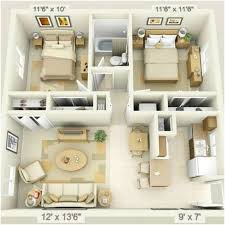 Desain Sketsa Denah Rumah Sederhana 2 Kamar Tidur Denah Rumah Rumah Minimalis Ide Apartemen