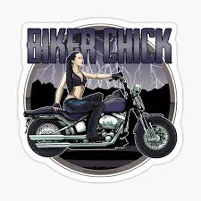 Sturgis bike week, daytona, arizona, texas Biker Chick Stickers Redbubble