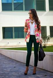 Beautiful Print Designs To Wear For Spring Blazer Outfits For Women Floral Blazer Outfit Clothes For Women