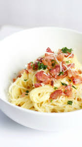 Angel Hair Carbonara 918 Plate Recipe Easy Pasta Dinner Easy Pasta Recipes Easy Pasta Sauce