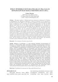 Dirangkum dalam buku asean selayang pandang (2008), salah satu masalah besar di asean adalah di bidang pendidikan. Pdf Peran Pendidikan Kewarganegaraan Pkn Dalam Menghadapi Masyarakat Ekonomi Asean Mea