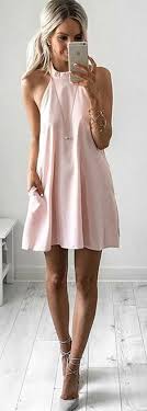 I Need A Hero Light Pink Halter Dress Fashion Casual Dress Clothes