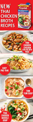 Add the onion and cook, stirring occasionally, until softened and lightly browned, about 8 minutes. Thai Chicken Broth Cook With Campbells Canada Recipes Campbells Recipes Broth Recipes