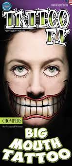 Check spelling or type a new query. Chompers Big Mouth Temporary Tattoo Bartz S Party Stores