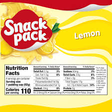snack pack lemon pudding cups 4 count