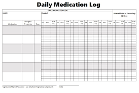 Medication Log Templates 8 Free Printable Editable Ms Word Formats Samples Example Medication Chart Printable Medication Chart Medication Administration