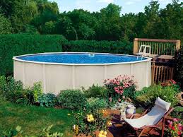 You can also build wide steps into the pool and place planters on the. Above Ground Pool Ideas Hgtv S Decorating Design Blog Hgtv