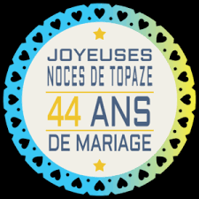 We did not find results for: 44 Ans De Mariage Noces De Topaze Symbole Idees Cadeaux Nosanneesdemariage Fr