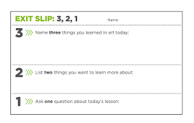 Show your work if needed. 3 Simple Exit Tickets To Boost Student Comprehension The Art Of Education University