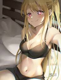 parisa reaz, oshi no ko, hoshino ruby, bed, black bra - Anime R34