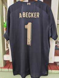 Alisson becker will wear the provisional squad number 13 in today's friendly against napoli in dublin. Sell Liverpool Gk Shirt With Alisson Becker Printing 80 Kitswap