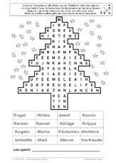 Die wörter können waagrecht, senkrecht oder diagonal im gitter angeordnet sein. Weihnachten In Der Grundschule Kreuzwortratsel Deutsch Klasse 2 Grundschulmaterial De