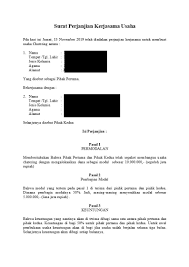 Tergantung jenis kontrak kerjanya seperti apa. 5 Contoh Surat Perjanjian Lengkap Jenis Syarat Ciri Ciri