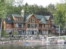 Luxury Michigan Lake Log Homes For Sale Google Search Mountain Dream Homes House In The Woods Log Home Living