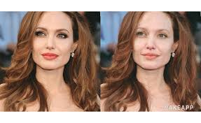 Angelina jolie was born to actors jon voight and marcheline bertrand in los angeles, califronia. Makeapp Diese App Zeigt Wie Stars Ungeschminkt Aussehen