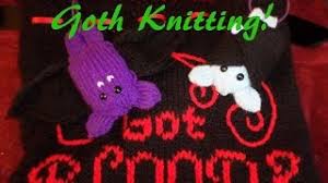 These cute illustrations are perfect combination of that occult gothic horror style and japanese harajuku aesthetic inspired kawaii style. Goth Knitting Diy Haul Pattern Recommendations Youtube