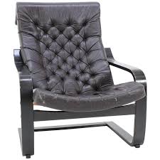 Original Poem Leather Chair By Noboru Nakamura For Ikea 1970s Leather Chair Chair Iconic Chairs