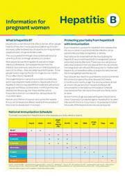Hepatitis B Information For Pregnant Women Healthed
