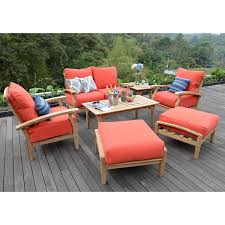 Patio dining sets come in different shapes, colors, sizes and styles, so find the perfect one for your space. Teak Outdoor Patio Seating Set 7 Pcs Red Outdoor Cushions Patio Furniture Patio Cushions Outdoor Patio Seating Sets