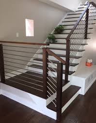 Tubular hardware for glass railing, handrail, and footrail in stainless steel and brass. Modern Stair Railing Only 12 50 Stacked Cap 4000 For 3 1 4 Newels