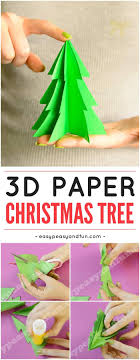 Create a fun 3d christmas card to give to loved ones. 3d Paper Christmas Tree Template Easy Peasy And Fun