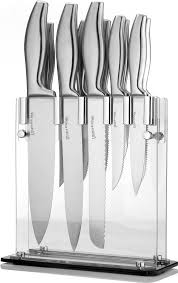 Stainless Steel Kitchen Knife Set Stand Chef Bread Carving Utility Steak Knives Mutfak Bicak
