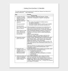 Case Study Template 5 For Word Pdf Format