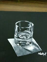 3d Glass Of Water Sketch With Oil Pastel Colors Oil Pastel Colours Oil Pastel Oil Pastel Paintings