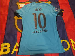 Icon sports fc barcelona training jersey (adult sizes), licensed barcelona shirt. Barcelona 2015 16 Third Messi Match Player Issue Shirt Cl Version Bnwt Ebay