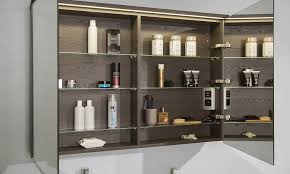 Want to personalise your bathroom? Contemporary Bathroom Cabinet Standard Elevated Alke Wooden Wall Mounted With Mirror
