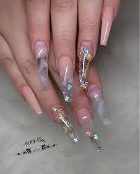 Coffin or ballerina nails are long ones with a square top, and these are the best ones to show off your nail designs and arts. 20 Cool Coffin Cute Acrylic Nails Ideas Nail Art Designs 2020